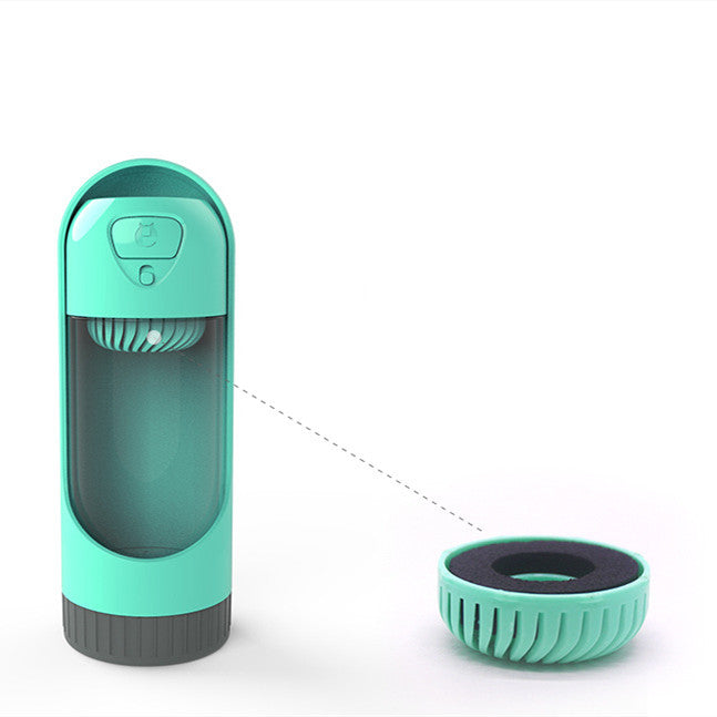 Dispensador Portátil de Agua para Mascotas con Filtro y Copa