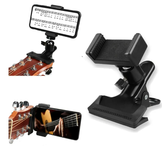 Soporte de clip de guitarra para teléfono