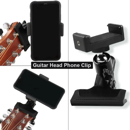 Soporte de clip de guitarra para teléfono