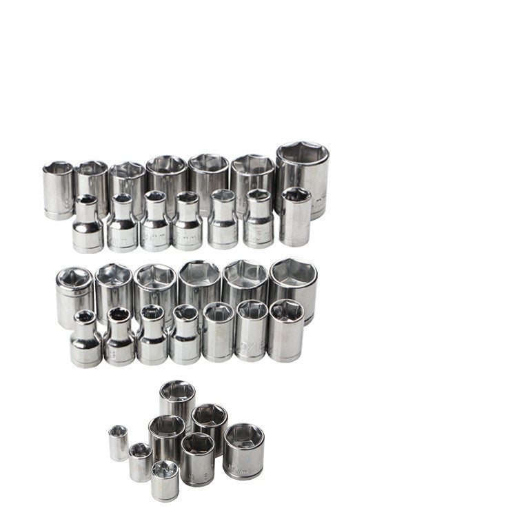 Juego de 40 llaves de vaso para uso automotriz y doméstico.