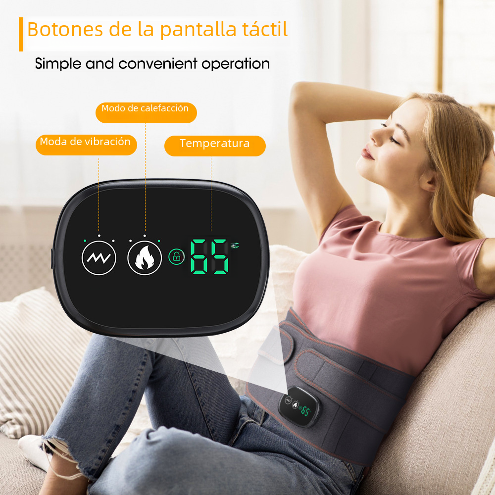 Cinturón de masaje eléctrico con calefacción para personas mayores